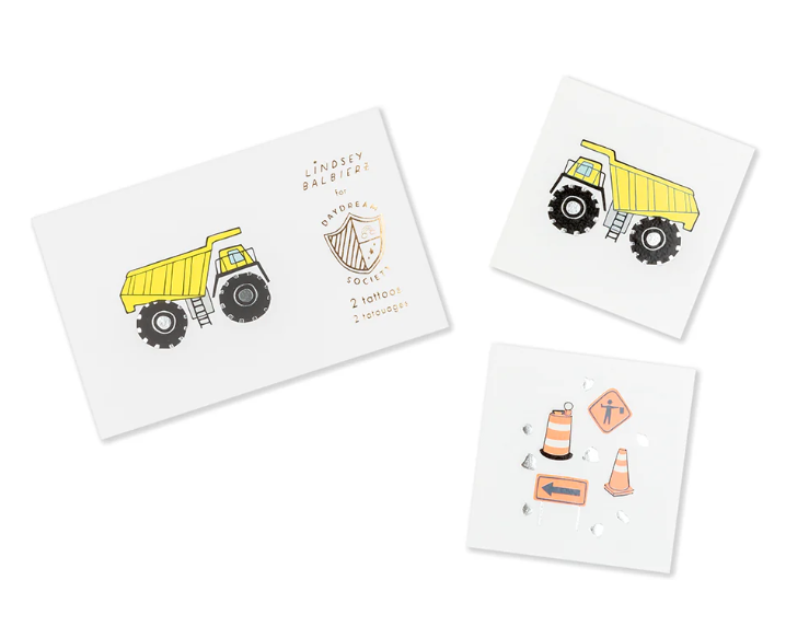 Under Construction Temporary Tattoos