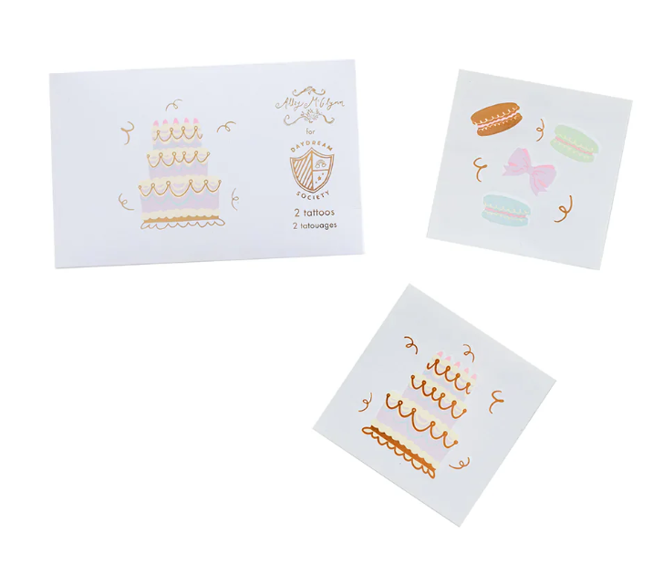 Let Them Eat Cake Temporary Tattoos