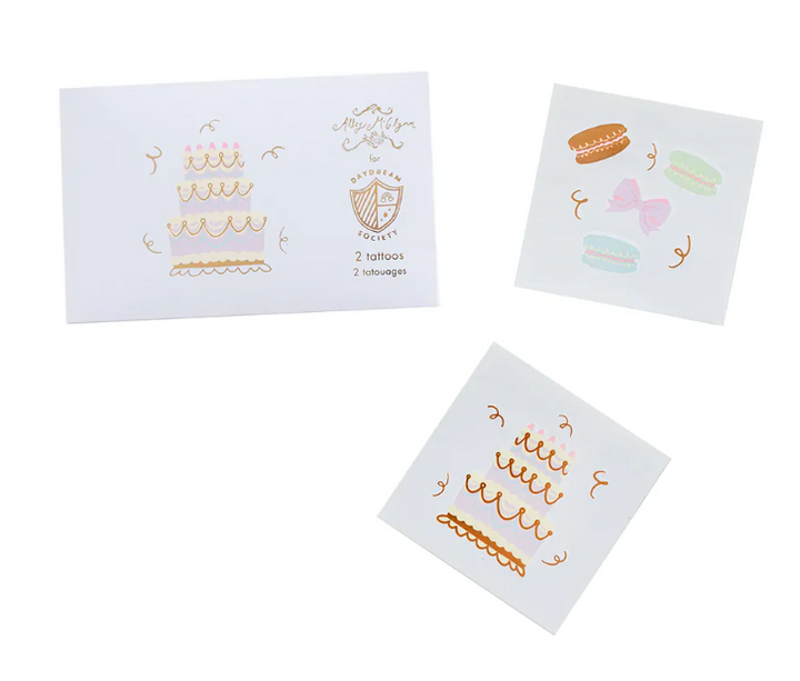 Let Them Eat Cake Temporary Tattoos
