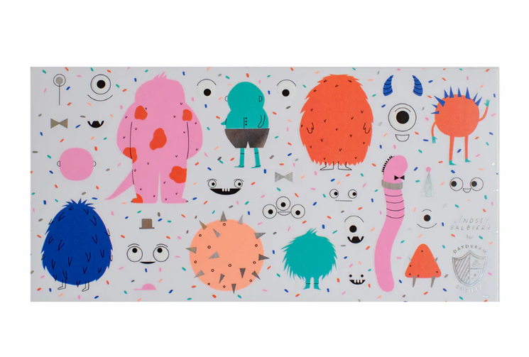 Little Monsters Build Your Own Monster Sticker Set