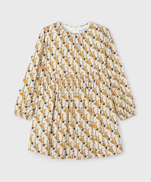 Caramel Print Dress | 4920