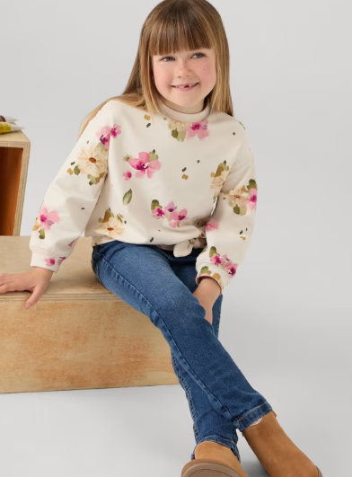 Girls Skinny Medium Wash Denim| 527