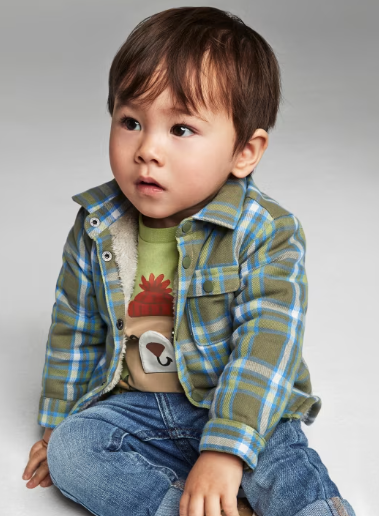 Fur Lined Green Plaid shirt | 2187