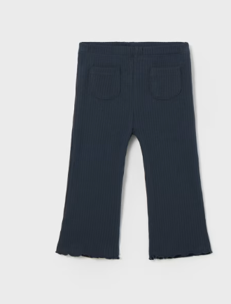 Flare Ribbed Leggings | Night | 2704