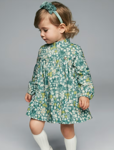 Baby Floral Velvet Dress | 2923