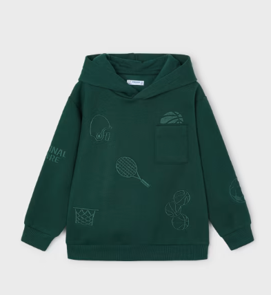 Green Sports Embroidered Pullover  | 4450