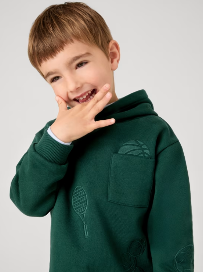 Green Sports Embroidered Pullover  | 4450
