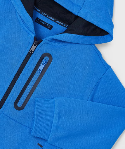 Blue Zip Up Hoodie  | 4477