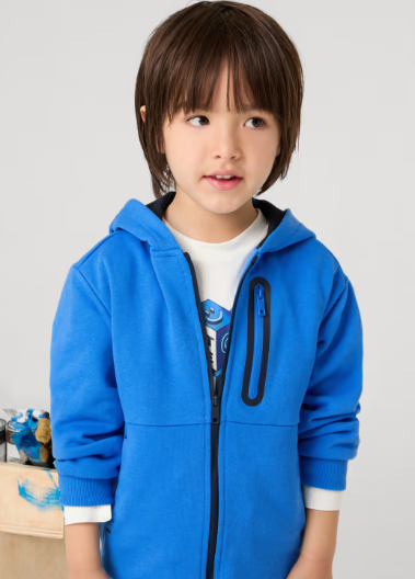 Blue Zip Up Hoodie  | 4477