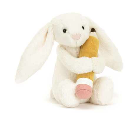 Bashful Bunny with Pencil