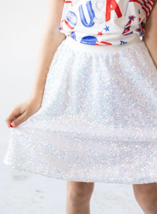 Sequin Twirl Skirt | Disco