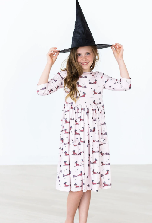 Happy Howl-oween Pocket Twirl Dress