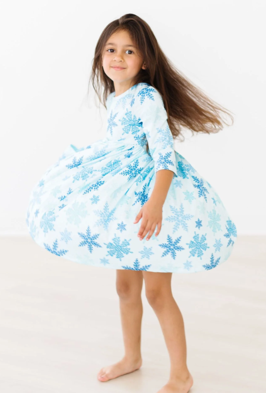 Winter Wonderland Pocket Twirl Dress