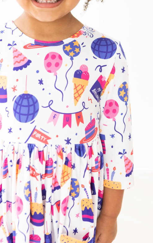 Happy Birthday Pocket Twirl Dress
