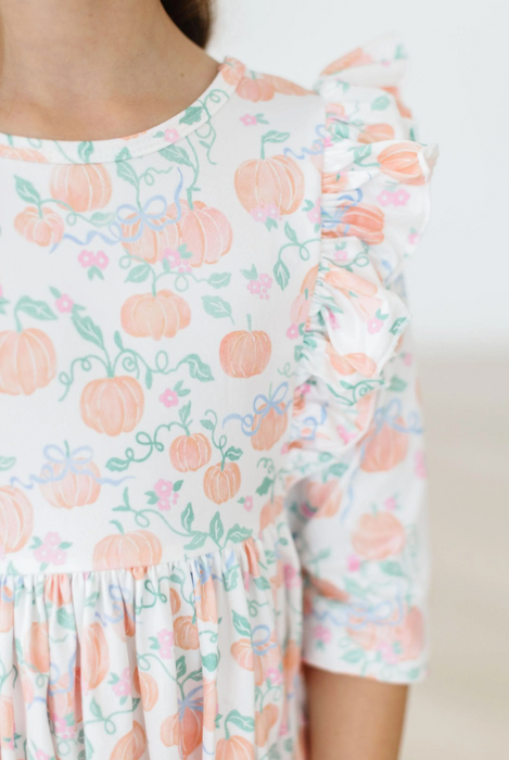 Pretty Pumpkins Ruffle Twirl Dress