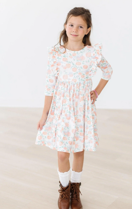 Pretty Pumpkins Ruffle Twirl Dress