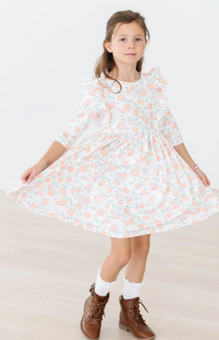 Pretty Pumpkins Ruffle Twirl Dress