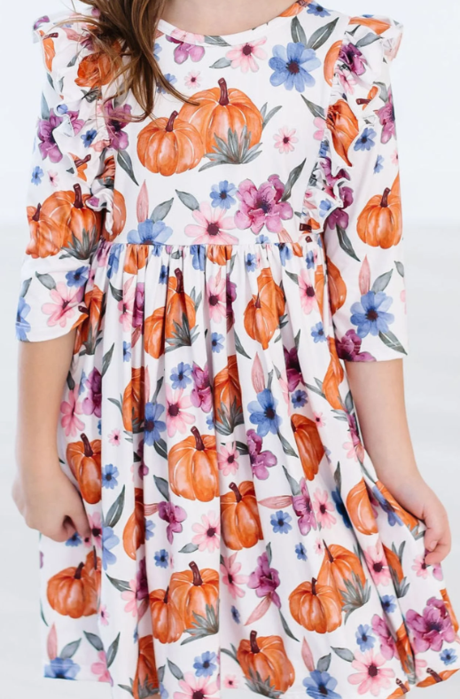 Hey Pumpkin Ruffle Twirl Dress