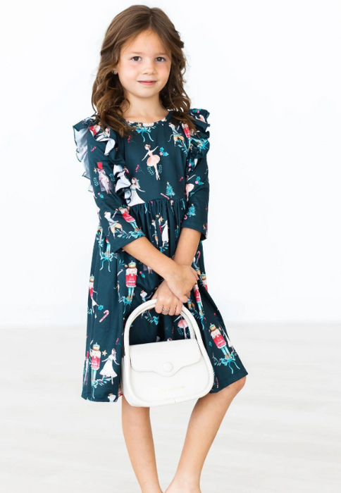 Christmas Ballet Ruffle Twirl Dress