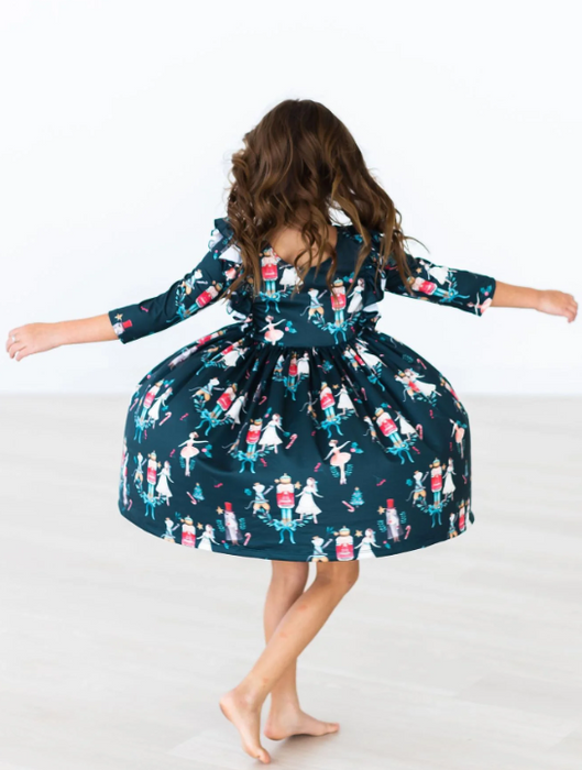 Christmas Ballet Ruffle Twirl Dress
