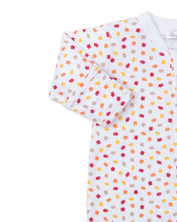 Turkey Time Leaves Footie w/ Zipper