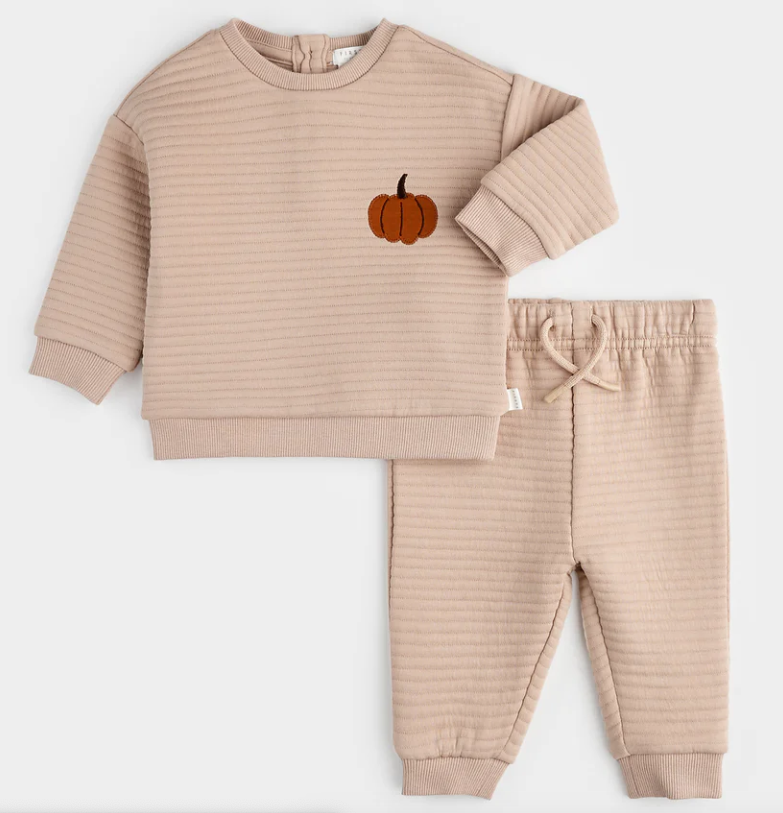 Sand Quilted Outfit Set