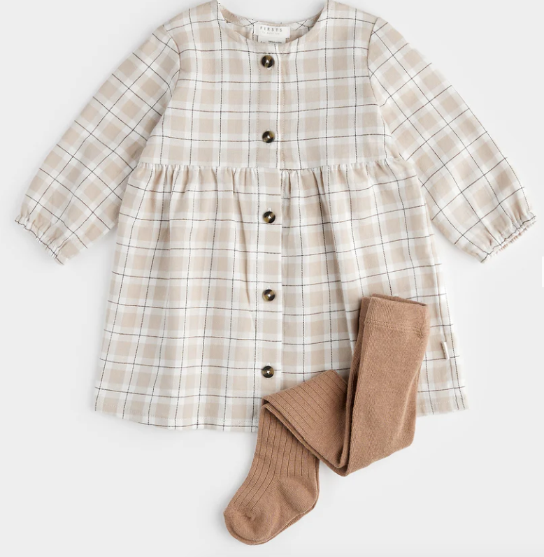 Dune Plaid Poplin Dress Set