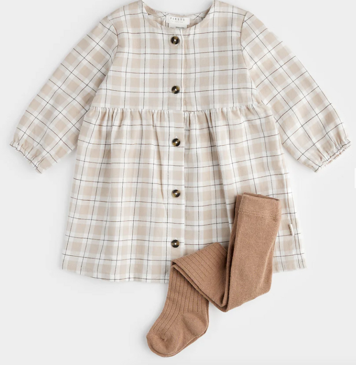 Dune Plaid Poplin Dress Set