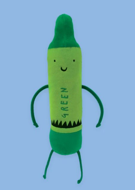 Green Quitting Crayon Plush