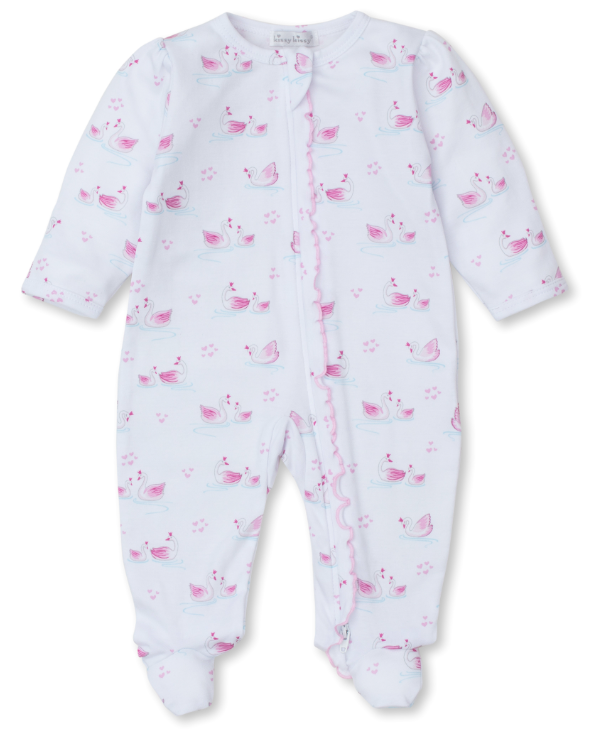 Swan Sanctuary Footie w/ Zipper