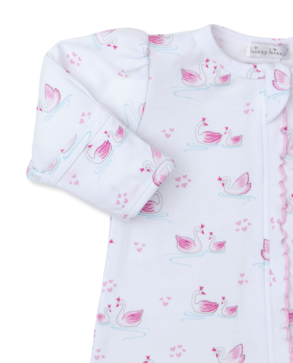 Swan Sanctuary Footie w/ Zipper