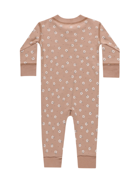 Zip Long Sleeve Sleeper | Rose Ditsy