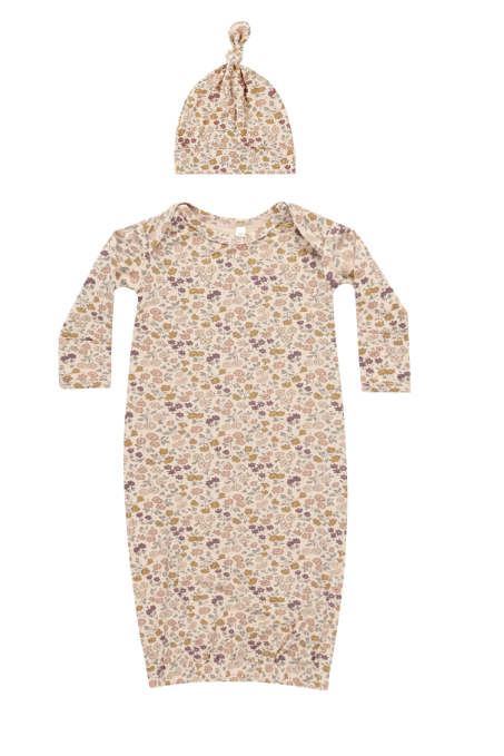 Bamboo Baby Gown & Hat Set | Posy