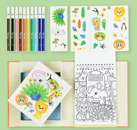 Zoo Coloring Set