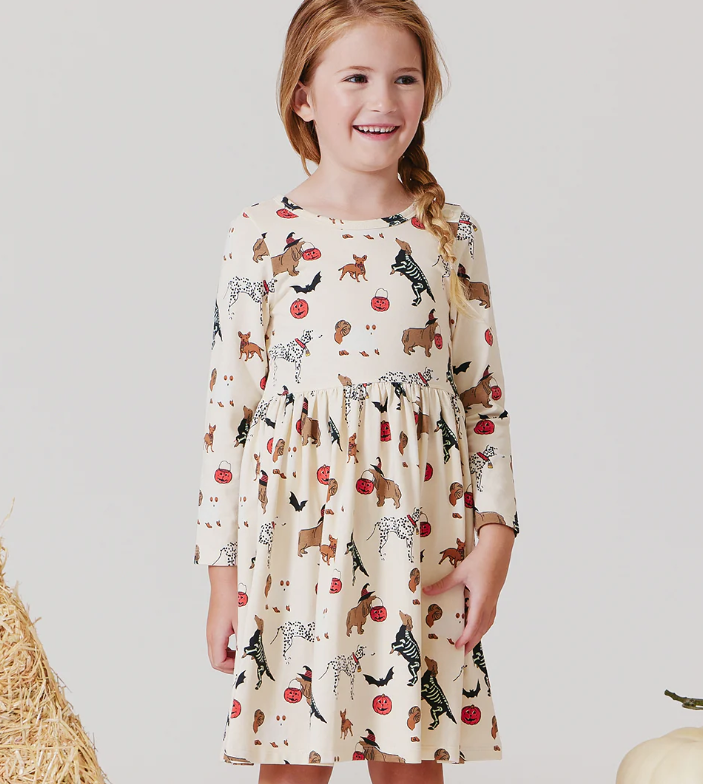 Organic Steph Dress | Spooky Dogs