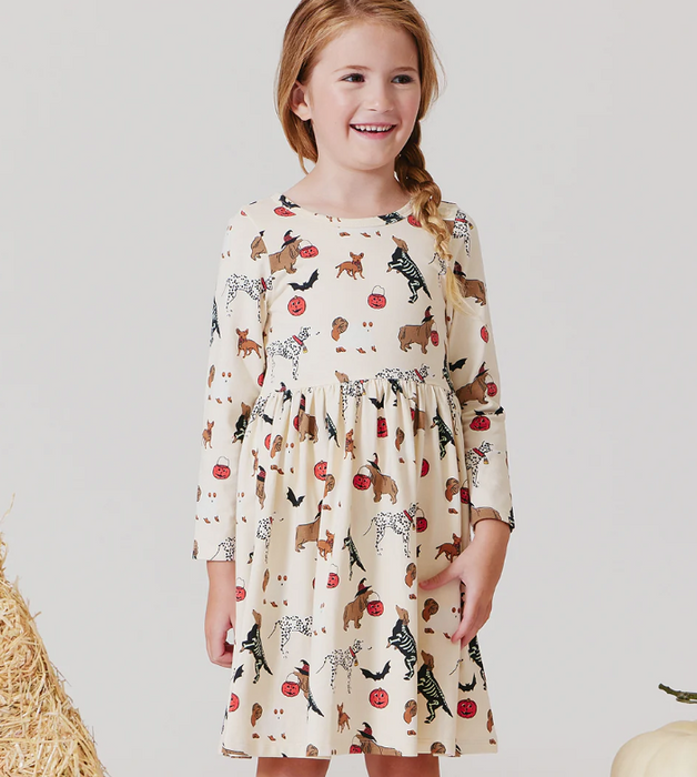 Organic Steph Dress | Spooky Dogs