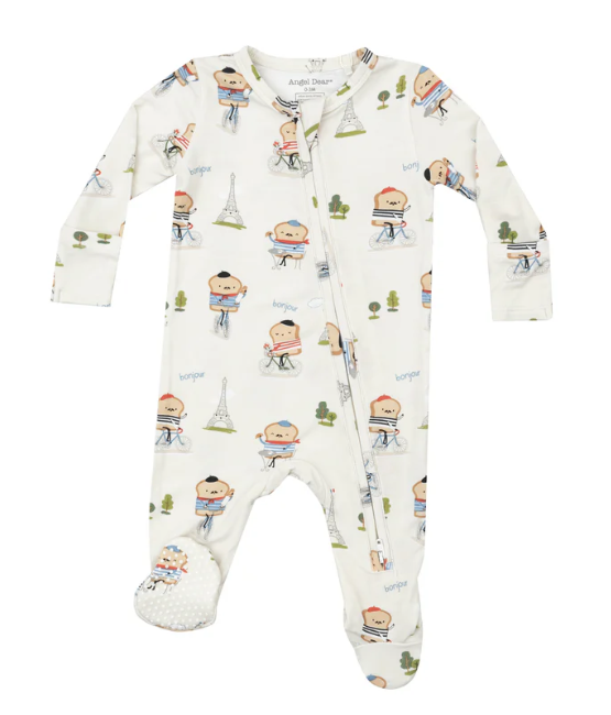 Two Way Zipper Footie | French Toast