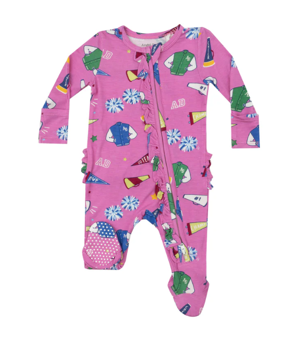 Two Way Ruffle Zipper Footie | Varsity Cheer