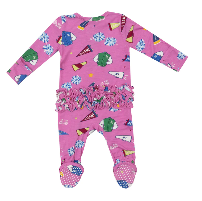 Two Way Ruffle Zipper Footie | Varsity Cheer