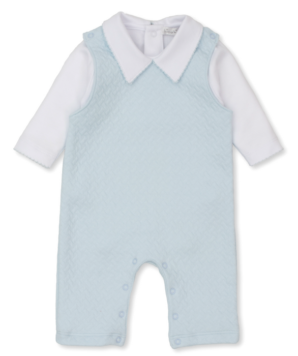 Classic Jacquard Overall Set | Lt Blue