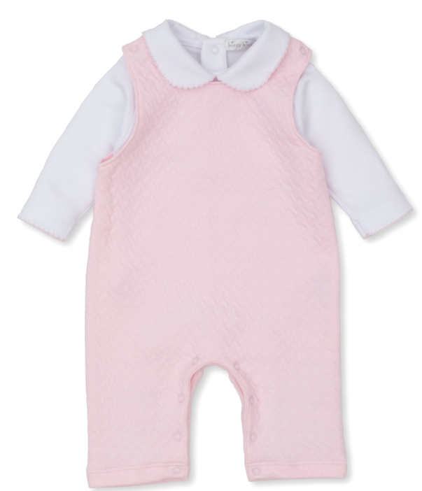 Classic Jacquard Overall Set | Pink