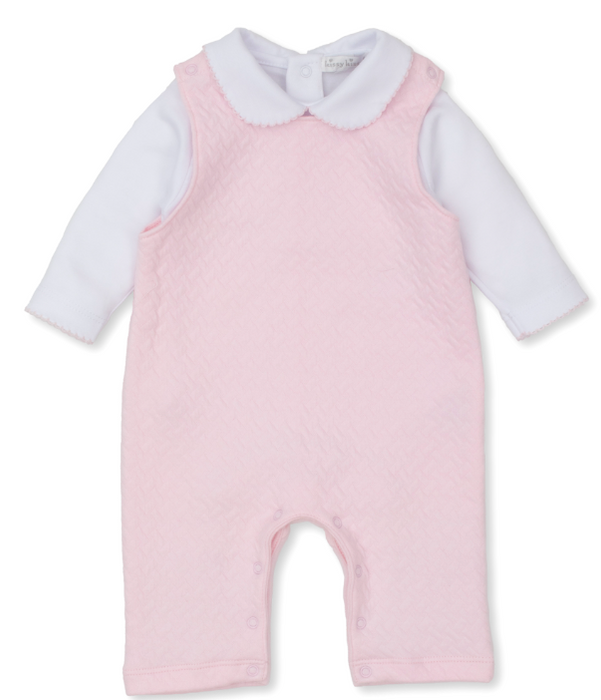 Classic Jacquard Overall Set | Pink