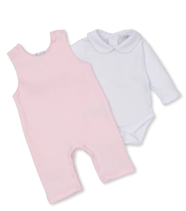 Classic Jacquard Overall Set | Pink