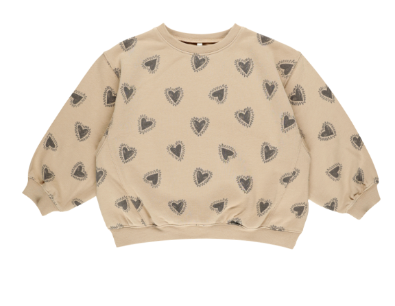 Oversized Sweatshirt | Hearts