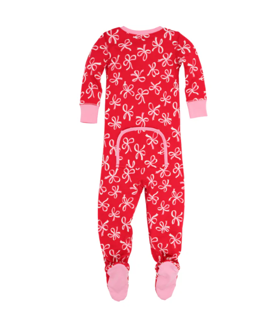 Noelle's Night Night Footed | Bustling Bows Hamptons Hot Pink
