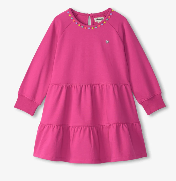 Flowers Easy Gathered Tiered Dress