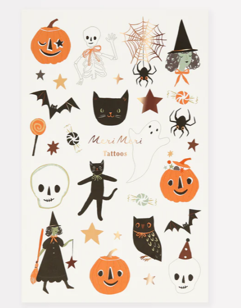 It's Halloween Tattoo Sheet