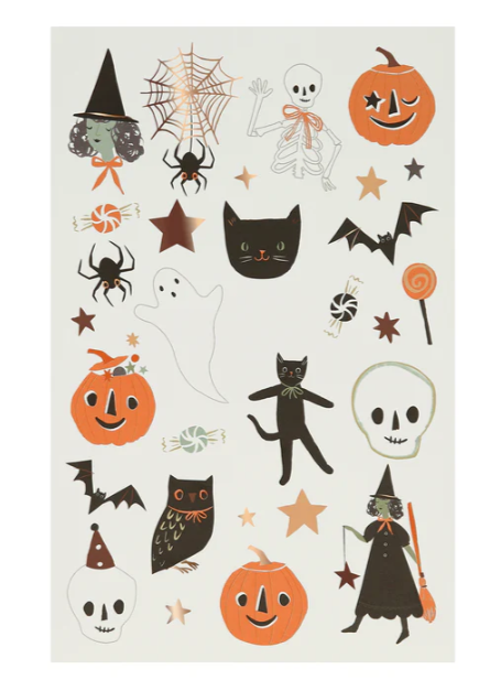 It's Halloween Tattoo Sheet