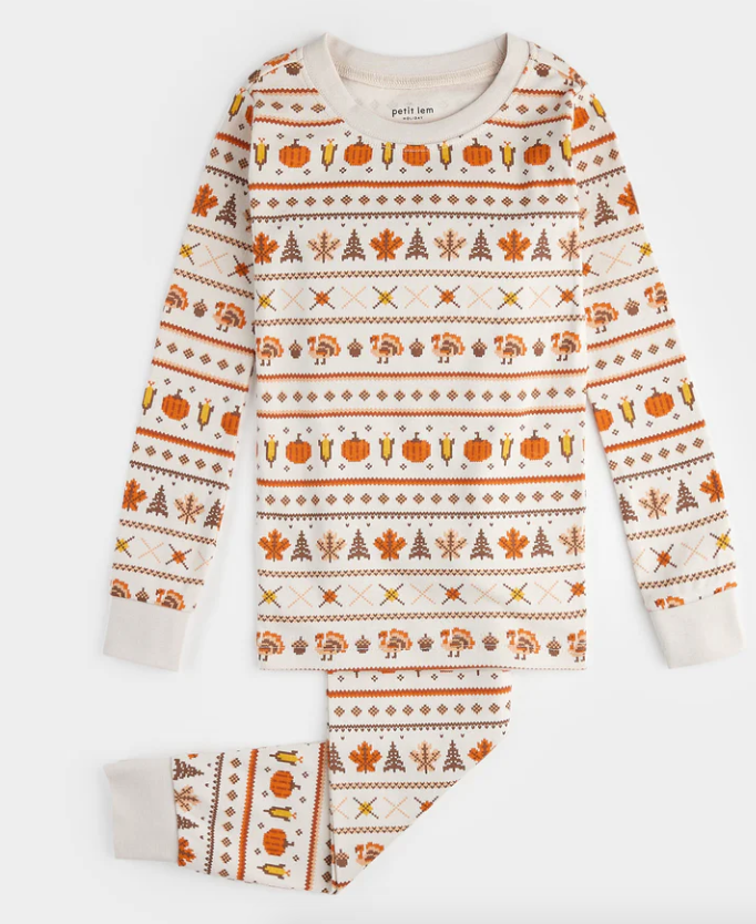 Harvest Fair Isle Print PJ Set