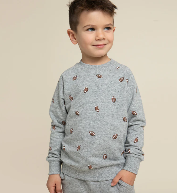 Football Print Sweatshirt